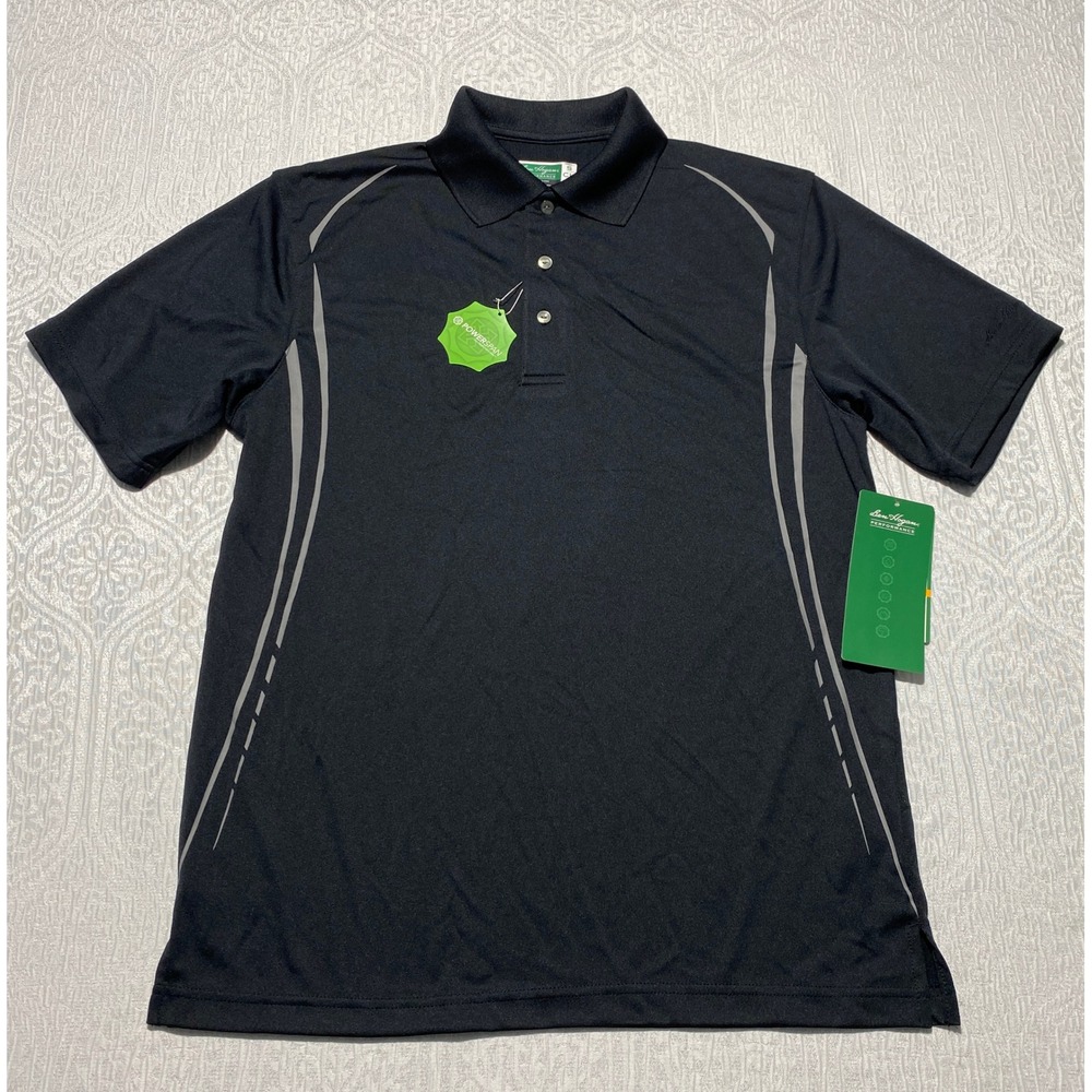 Ben Hogan Performance Mens Small Black Golf Polo Shirt PowerSpan NWT